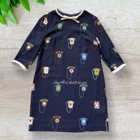 Ted Baker RARE mod telephone print shift dress *shop@iamwarrior - Picture 8 of 15